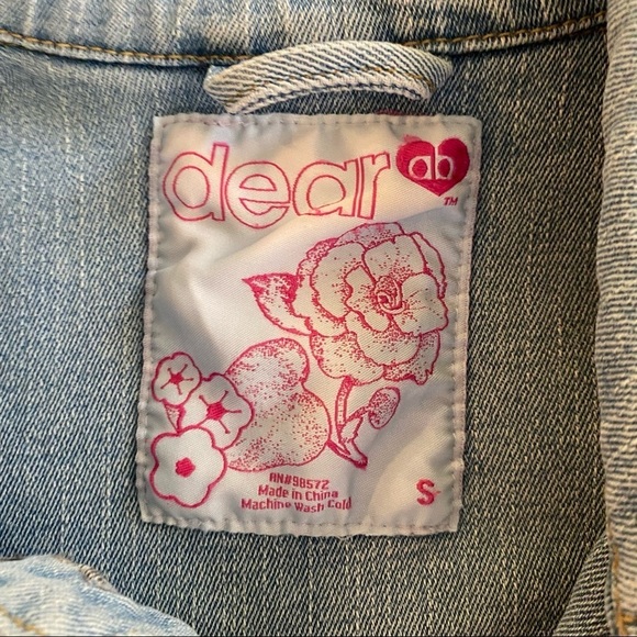Dear ab Light Blue Denim Jacket - Picture 4 of 6